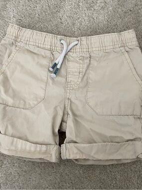 Cat and Jack Boys Tan drawstring shorts